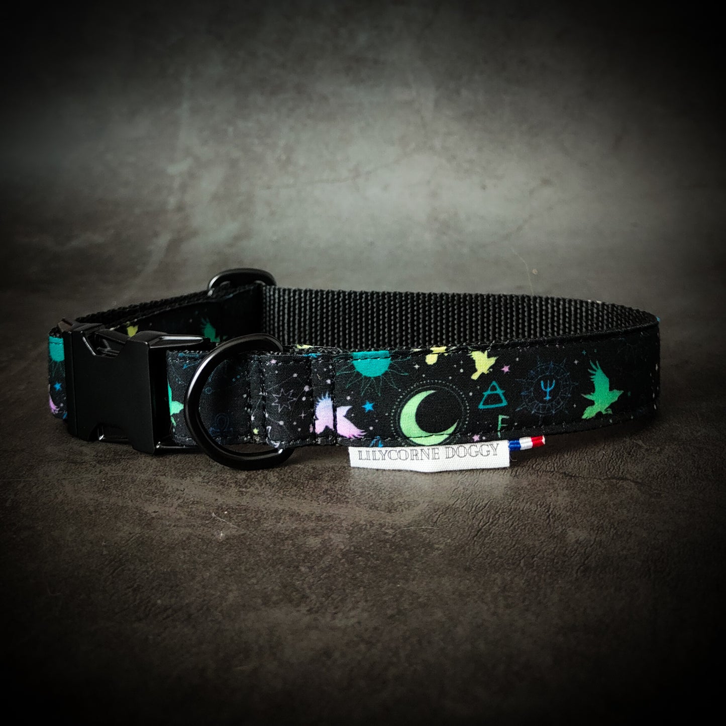 Collier pour chien atypique : L'Envol des Runes