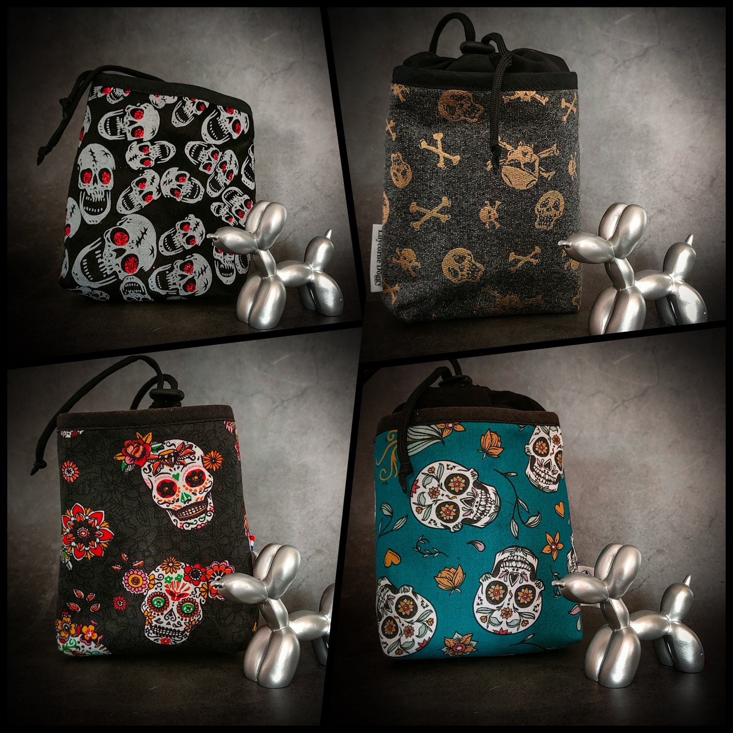Pochette à friandises Têtes de mort