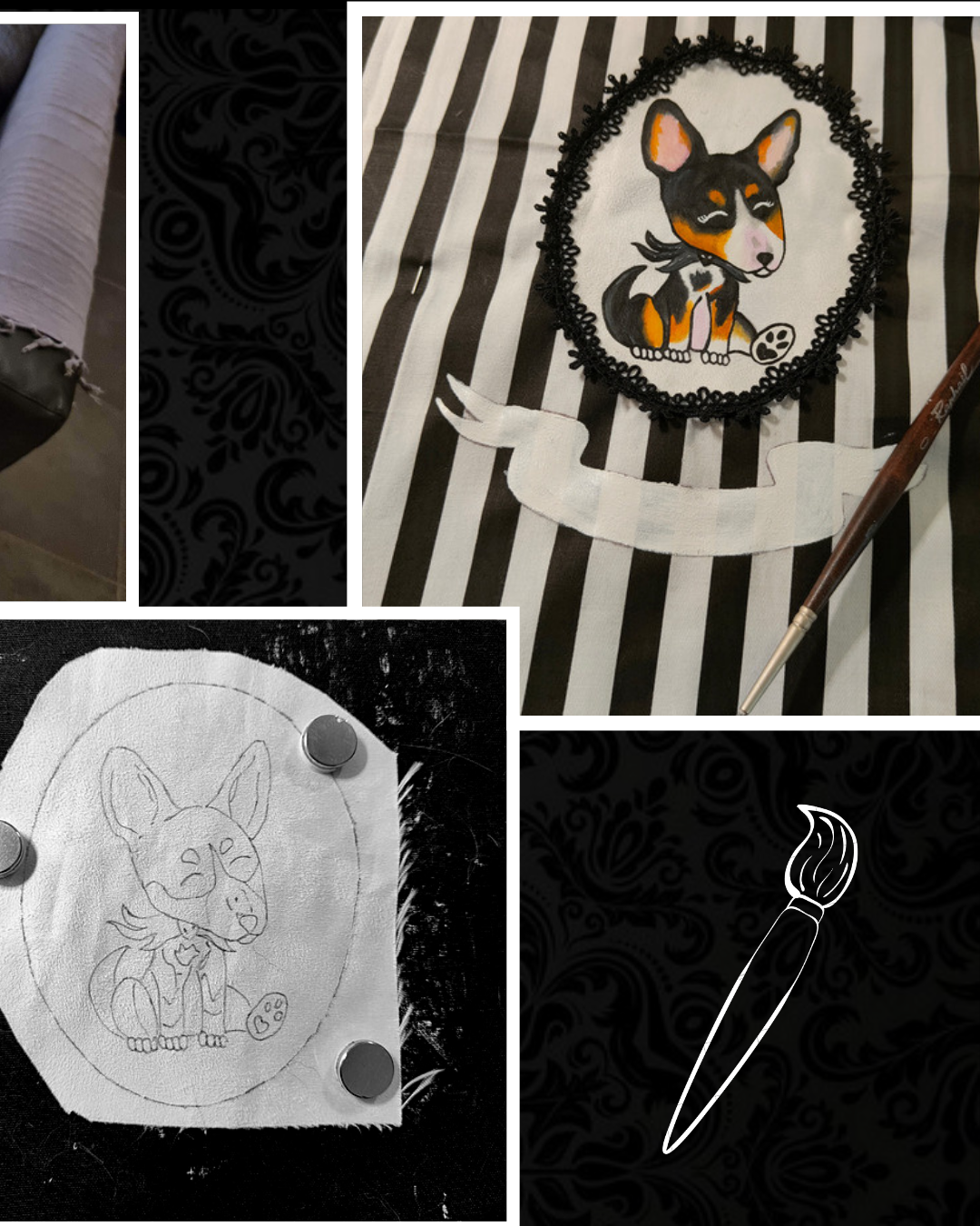 Livret de santé pour chien inspiré de Jack Skellington