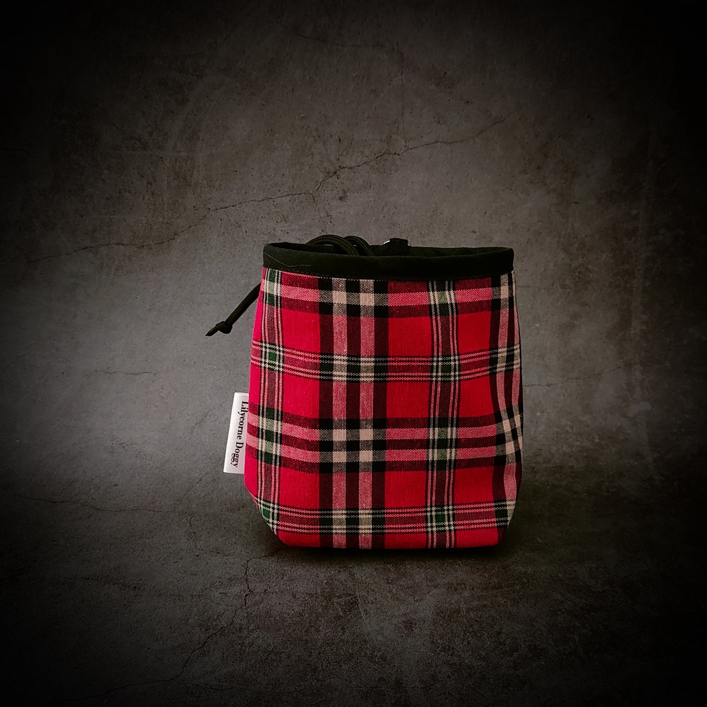Collier pour chien : tartan rouge