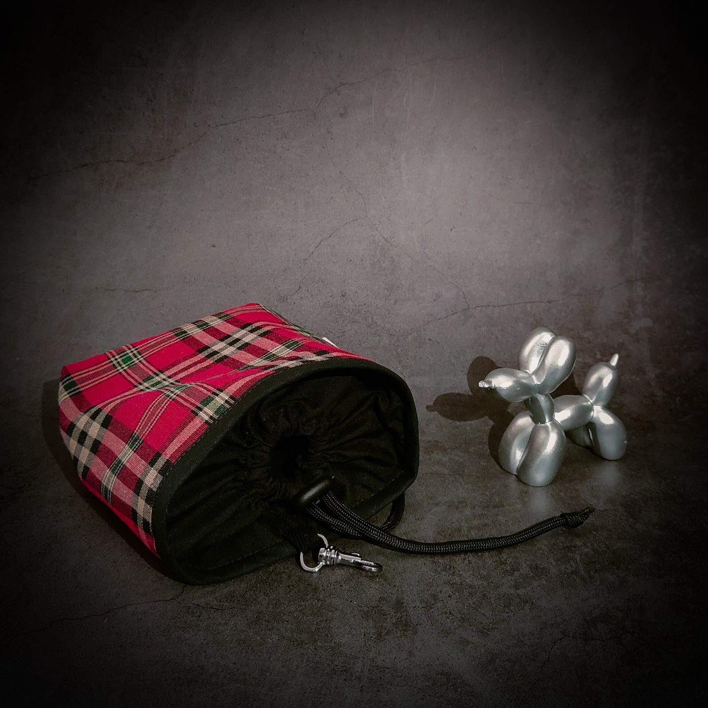 Collier pour chien : tartan rouge