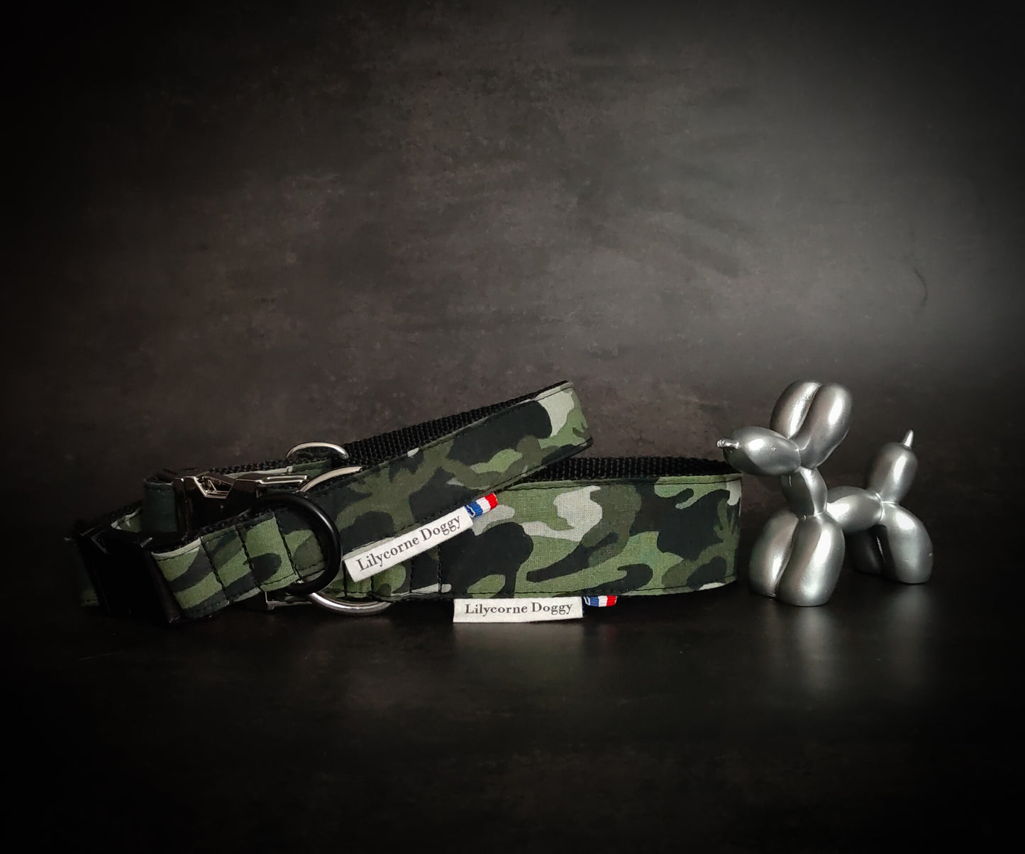 Collier pour chien : Militaire camouflage