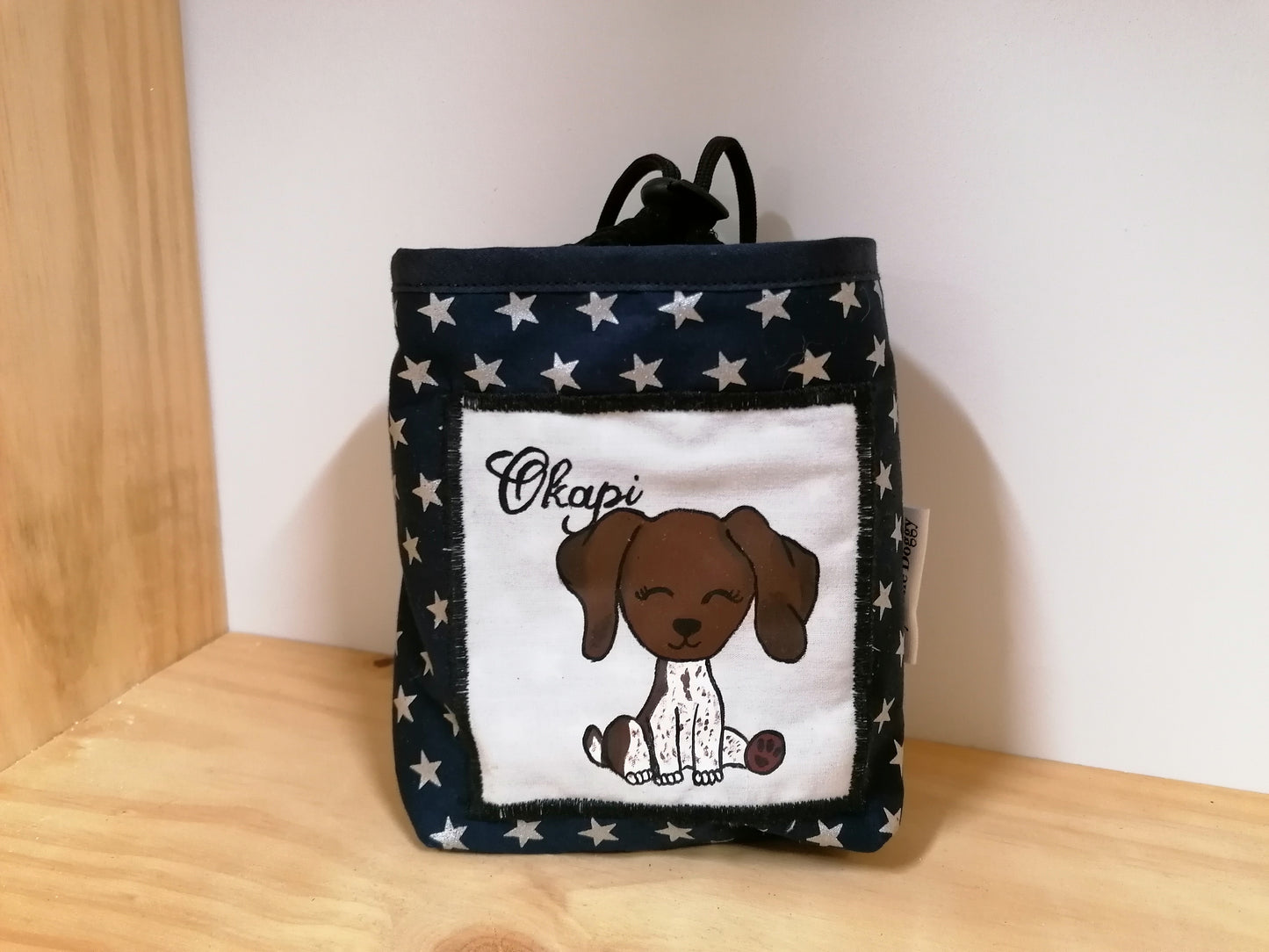 Pochette friandises chien personnalisée