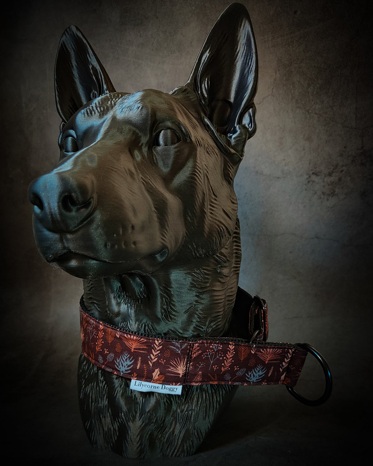Collier pour chien - Feuilles Cuivrées