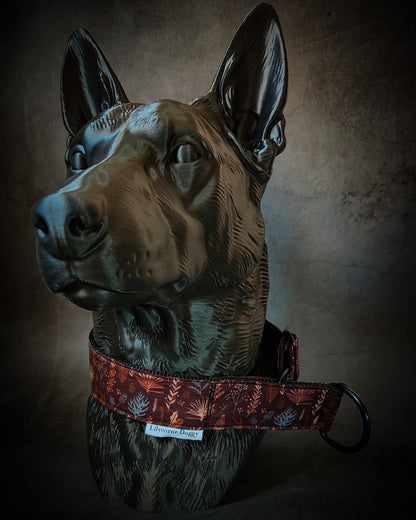 Collier pour chien - Feuilles Cuivrées