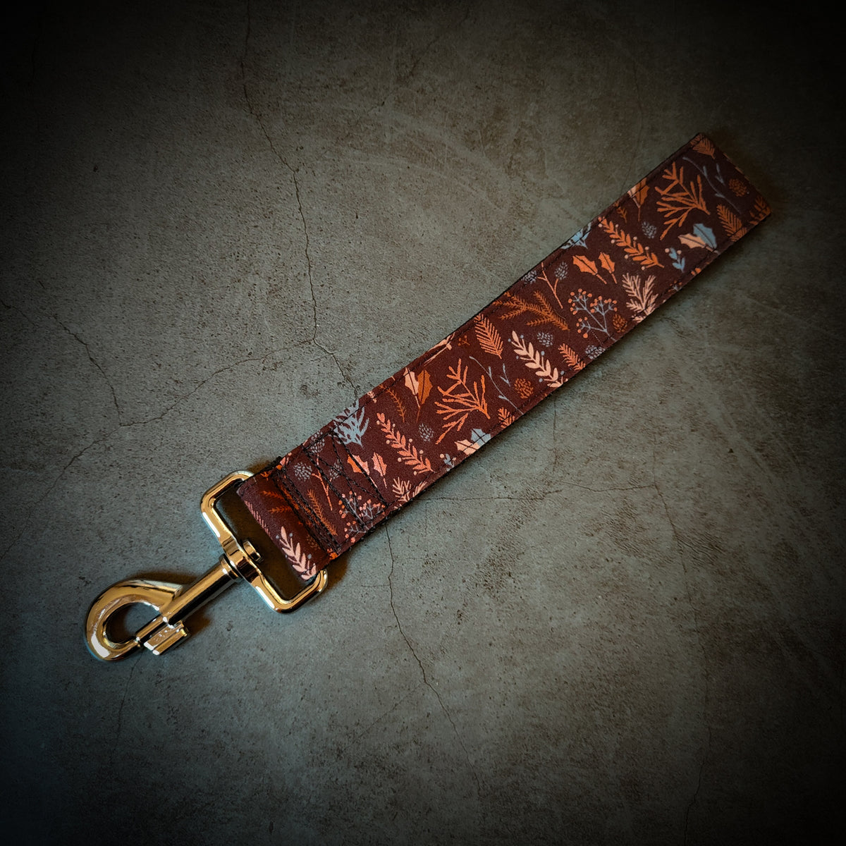 Collier pour chien - Feuilles Cuivrées