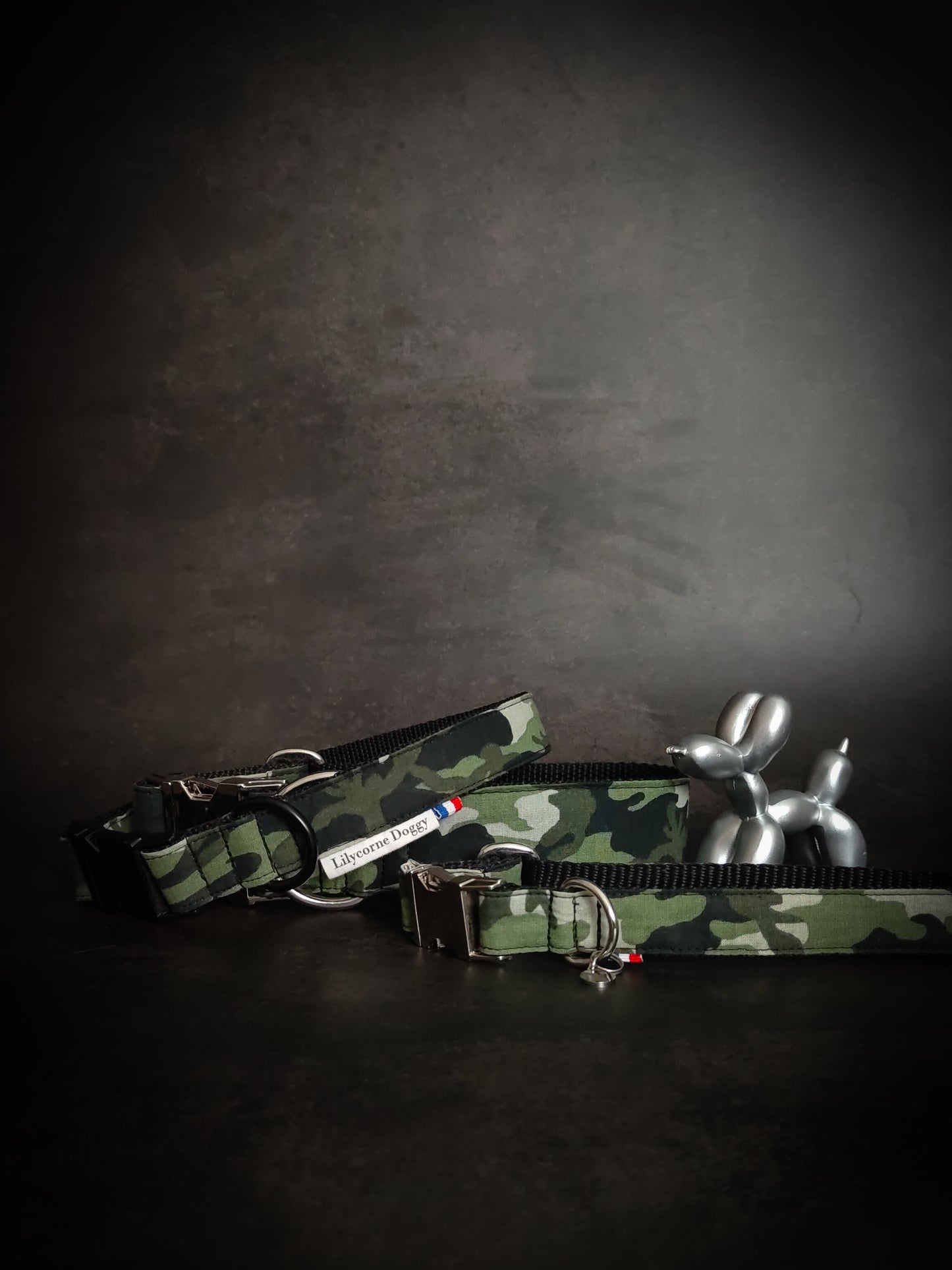 Collier pour chien : Militaire camouflage